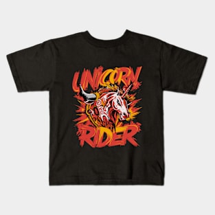 UNICORN RIDER Kids T-Shirt